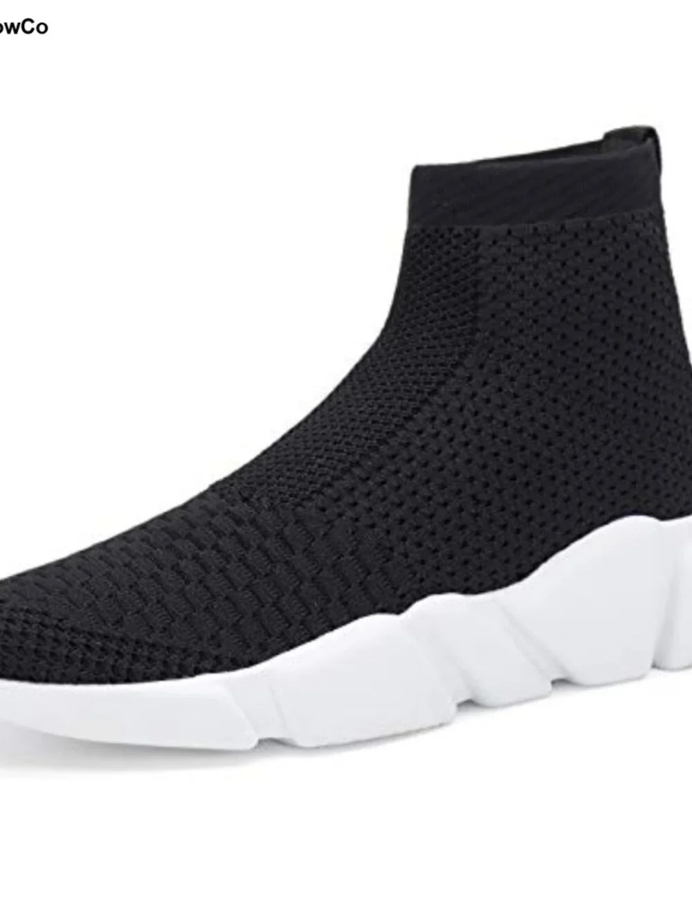 Women's Lightweight High Top Sneakers Breathable Knit Walking Shoes